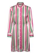 GANT Striped Waist Shirt Dress Rosa