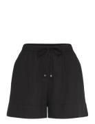 Mango Fluid Shorts With Bow Svart