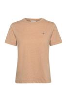 GANT Reg Shield Ss T-Shirt Beige