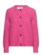 Selected Femme Slflulu Ls Knit Short Cardigan Noos Rosa