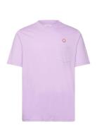 Double A By Wood Wood Adi Pocket Resort T-Shirt Gots Lila