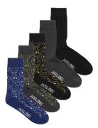 Jack & J S Jacmelted Smile Socks 5 Pack Jnr Multi/patterned