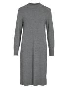 Vila Viril Crew Neck L/S Midi Dress - Noos Grå