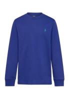 Ralph Lauren Kids Cotton Jersey Long-Sleeve Tee Blå