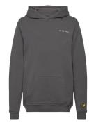 Lyle & Scott Script Embroidered Hoodie Grå