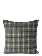 Ceannis Cushion Cover Melange Check Grey Grå