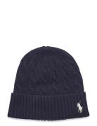 Polo Ralph Lauren Cotton-Cotton Cable Hat Marinblå