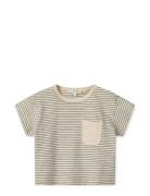 Liewood Dodoma Baby Stripe Shortsleeve T-Shirt Beige