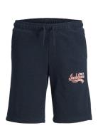 Jack & J S Jpstlogo Sweat Shorts 2 Col Sn Gms Jnr Marinblå