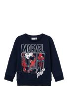 Name It Nmmjessie Spiderman Sweat Unb Noos Mar Marinblå