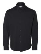 Selected Homme Slhslim-Jersey Shirt Ls Noos Svart