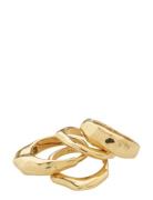 Pilgrim Asher Recycled Rings 4-In-1 Set Guld