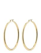 Pilgrim Priya Recycled Large Hoop Earrings Guld