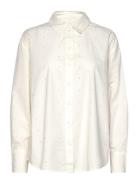 Vero Moda Vmcharlotte Stud Ls Shirt Wvn Ga Kräm