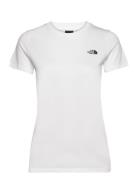 The North Face W S/S Simple Dome Slim Tee Vit