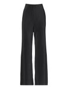 Mango Pleated Straight Trousers Svart