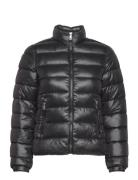 Mango Pocket Quilted Jacket Svart