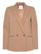 Mango Double-Breasted Blazer Beige