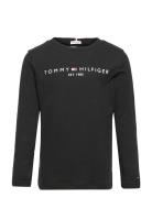 Tommy Hilfiger U Essential Tee L/S Svart