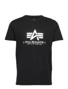 Alpha Industries Basic T-Shirt Foil Print Svart