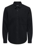 ONLY & SONS Onssteen Wb 8022 Bj Dnm Shirt Vd Svart