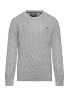 Ralph Lauren Kids Combed Cotton-Ls Cable Cn-Tp-Swt Grå