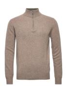 Hackett London Lambswool Hzip Beige