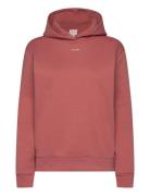 Calvin Klein Nano Logo Reg Fleece Hoodie Röd