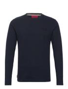 Superdry Essential Logo Long Sleeve Top Marinblå