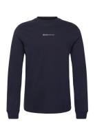 Tom Tailor Rounded Hem Longsleeve Marinblå