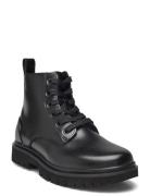 Calvin Klein Eva Boot Mid Laceup Mg Lth Svart