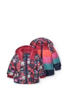 Boboli Reversible Parka Floral For Baby Girl Multi/patterned