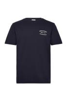 GANT Small Graphic Pique Ss Tshirt Marinblå