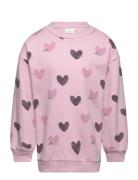 Minymo Sweatshirt Ls Aop Lila