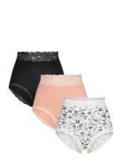 Lindex Brief High Emelie Lace 3 P Rosa