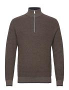 Tom Tailor Multicolored Knit Troyer Brun