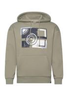 Tom Tailor Relaxed Hoodie With Print Grön