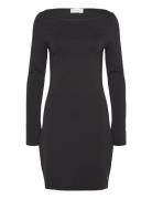 Calvin Klein Jeans Sculpted Milano Ls Mini Dress Svart