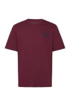 Tommy Hilfiger Small Crest Embro Tee Burgundy