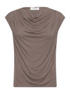 Rosemunde Rwbiarritz Ss Waterfall T-Shirt Brun