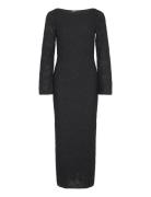 Gina Tricot Textured Dress Svart