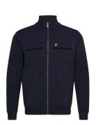 Lyle & Scott Hybrid Zip Track Jacket Marinblå