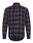 Sebago Ned Checked Shirt Marinblå