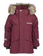 Didriksons Bjärven Kids Parka 3 Burgundy