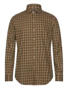 Polo Ralph Lauren Custom Fit Plaid Twill Shirt Khaki Green