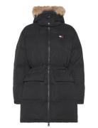 Tommy Jeans Tjw Midi Alaska Faux Fur Svart