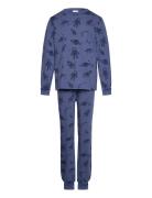 Geggamoja Two Piece Pyjamas Blue Astronaut Blå