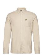 Lyle & Scott Plain Flannel Shirt Beige