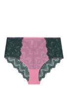 Understatement Underwear Lace Mesh Highwaist Briefs Rosa