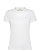 Calvin Klein Ck Emb Graphic Slim T-Shirt Vit